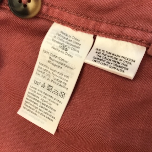 Madewell Jacket Garment-Dyed Ashwood Chore Coat Utility Shacket Pink XS - Picture 15 of 16